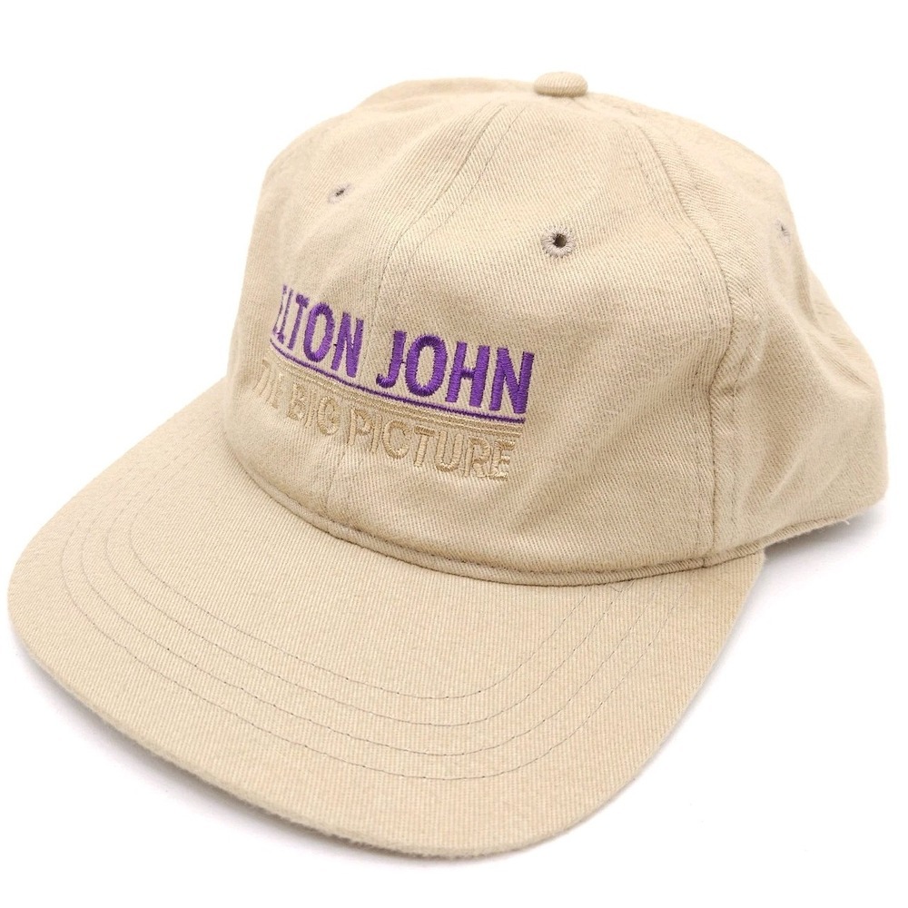 Vintage Elton John The Big Picture Tour Strapback Dad Hat 90s Ball Cap Citibank - Picture 1 of 7